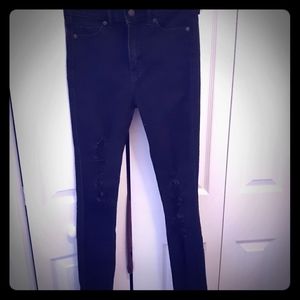 Abercrombie and fitch super skinny high rise jean